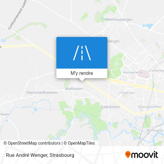 Rue André Wenger plan