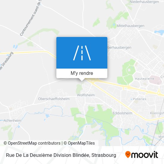 Rue De La Deuxième Division Blindée plan