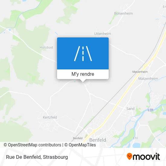 Rue De Benfeld plan