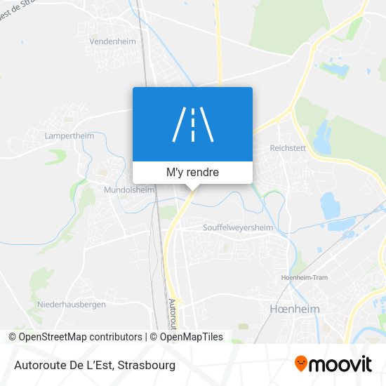 Autoroute De L’Est plan