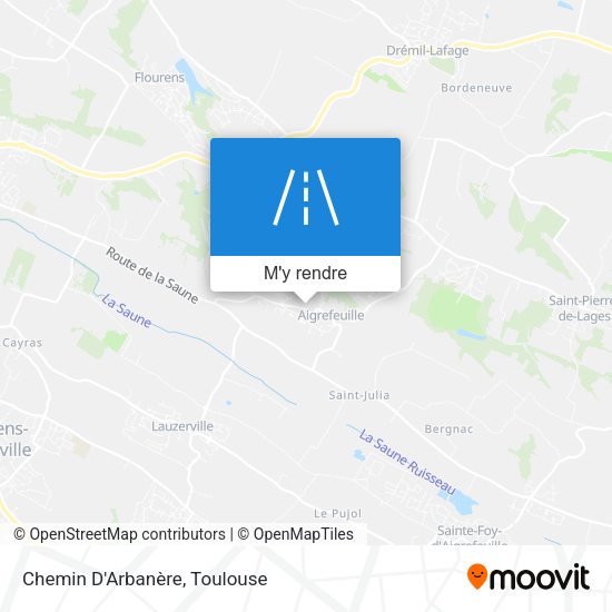 Chemin D'Arbanère plan