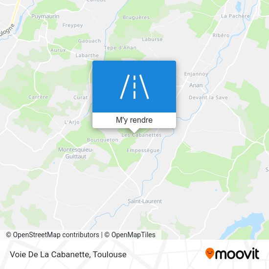 Voie De La Cabanette plan