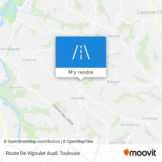 Route De Vigoulet Auzil plan