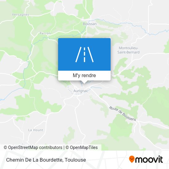 Chemin De La Bourdette plan