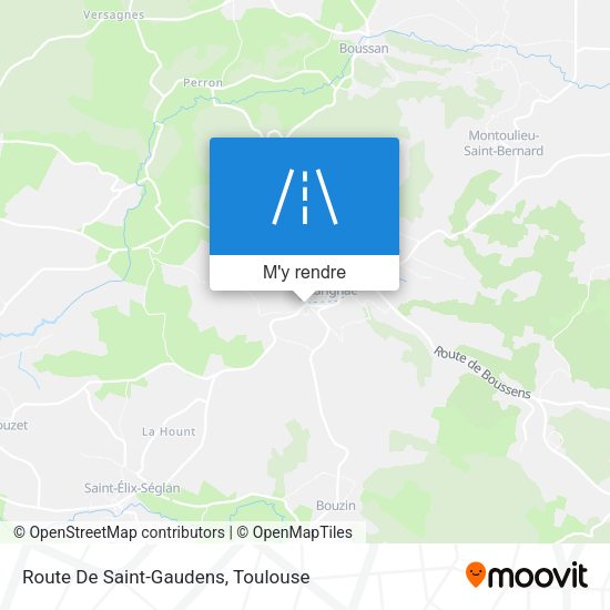 Route De Saint-Gaudens plan