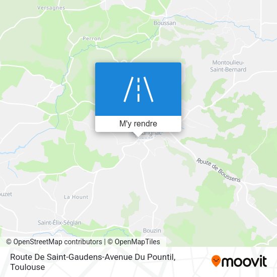 Route De Saint-Gaudens-Avenue Du Pountil plan