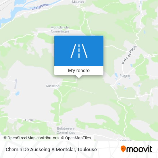 Chemin De Ausseing À Montclar plan