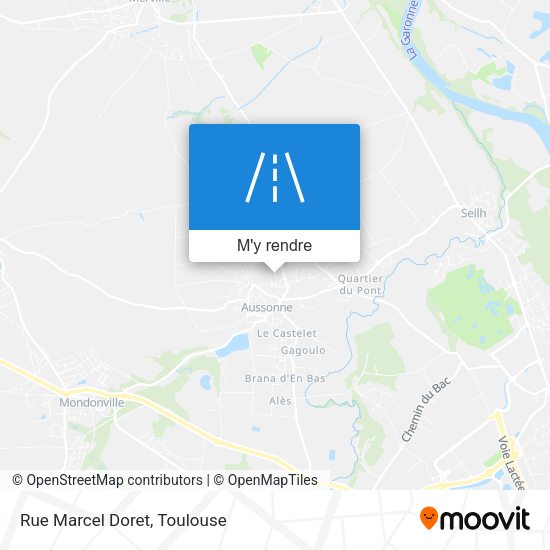 Rue Marcel Doret plan