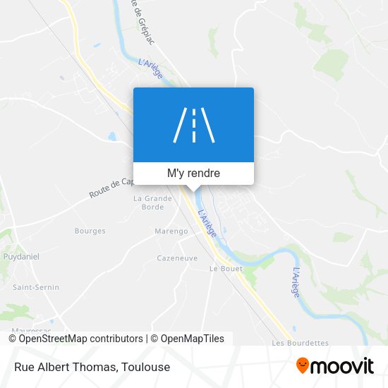 Rue Albert Thomas plan