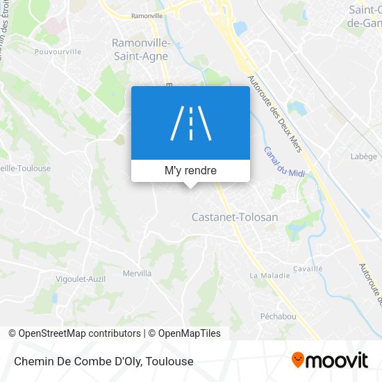 Chemin De Combe D'Oly plan
