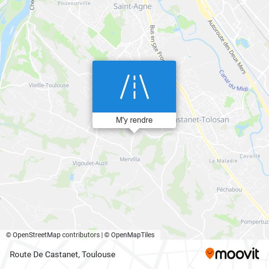 Route De Castanet plan