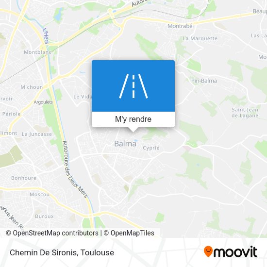 Chemin De Sironis plan