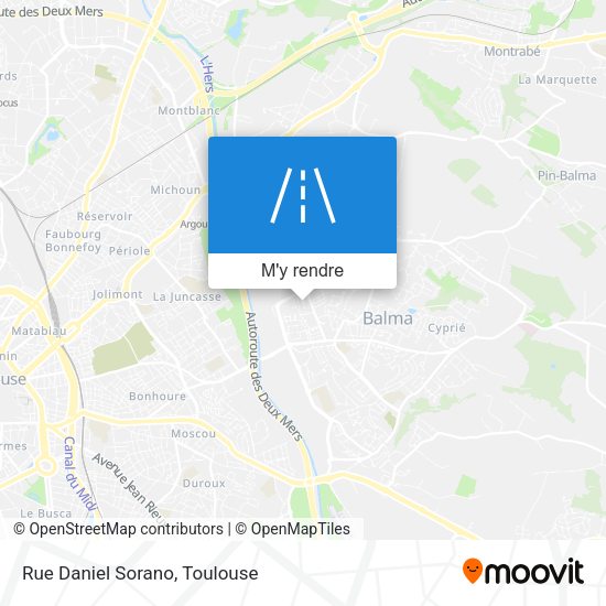 Rue Daniel Sorano plan