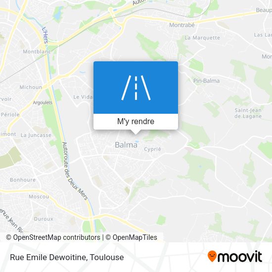 Rue Emile Dewoitine plan