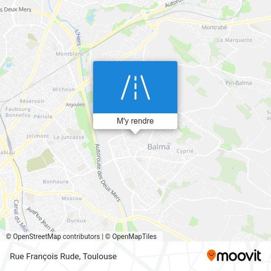 Rue François Rude plan