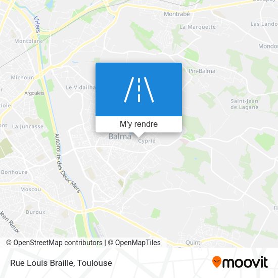 Rue Louis Braille plan