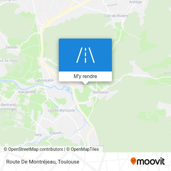 Route De Montréjeau plan