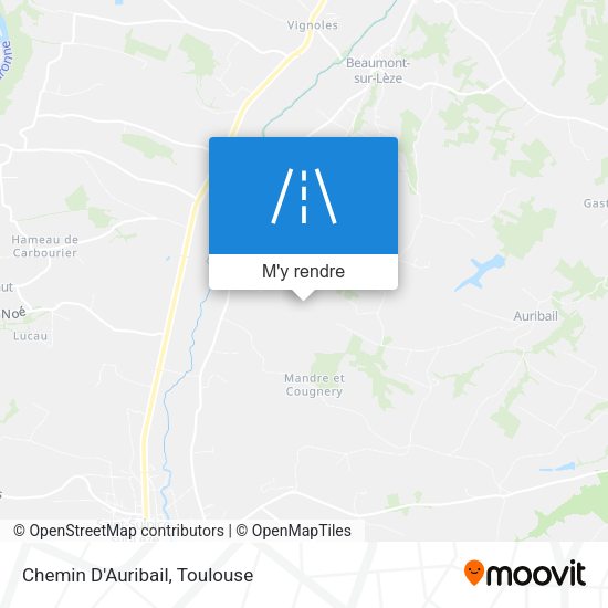 Chemin D'Auribail plan