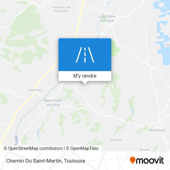 Chemin Du Saint-Martin plan