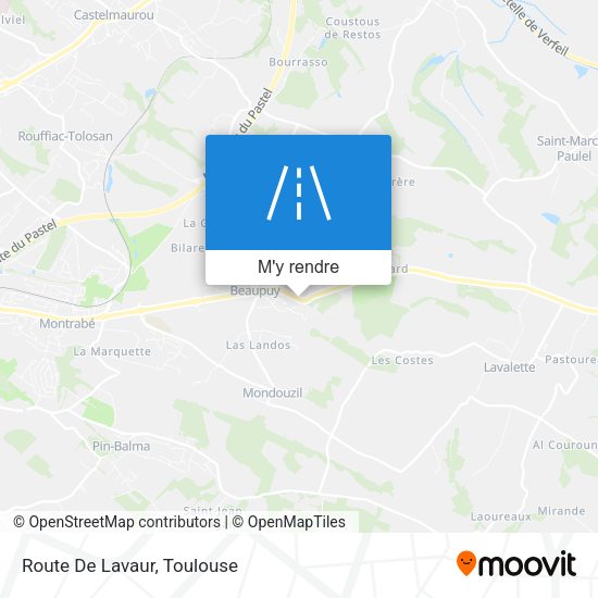Route De Lavaur plan