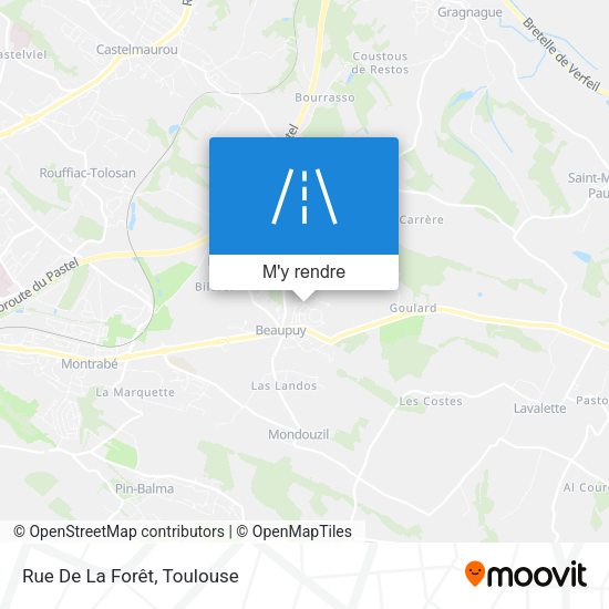 Rue De La Forêt plan