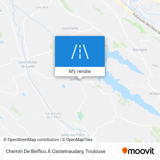 Chemin De Belflou À Castelnaudary plan