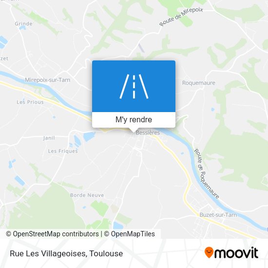 Rue Les Villageoises plan