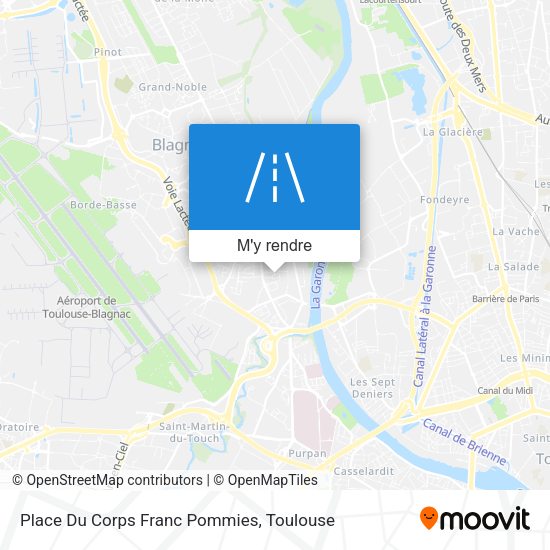 Place Du Corps Franc Pommies plan