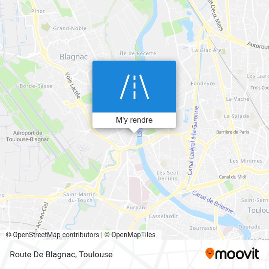 Route De Blagnac plan