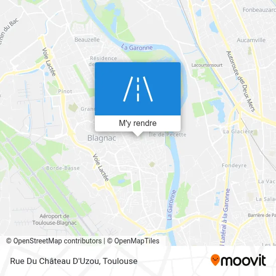 Rue Du Château D'Uzou plan