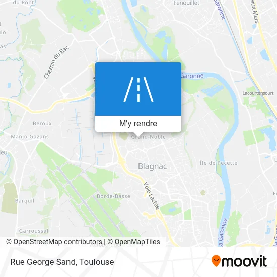 Rue George Sand plan