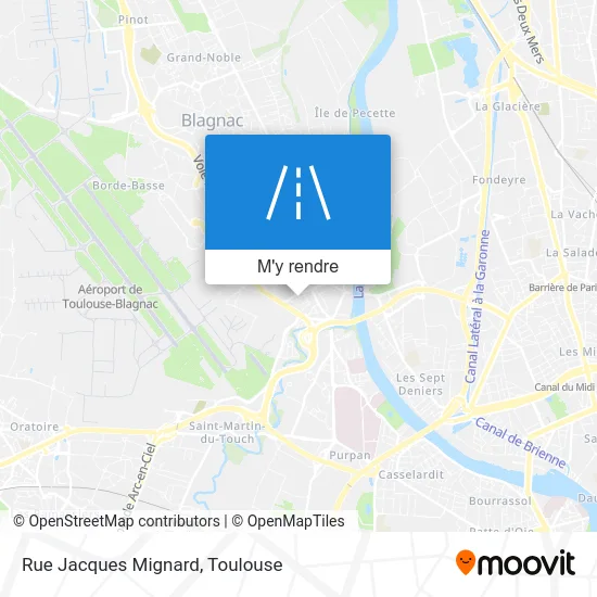 Rue Jacques Mignard plan