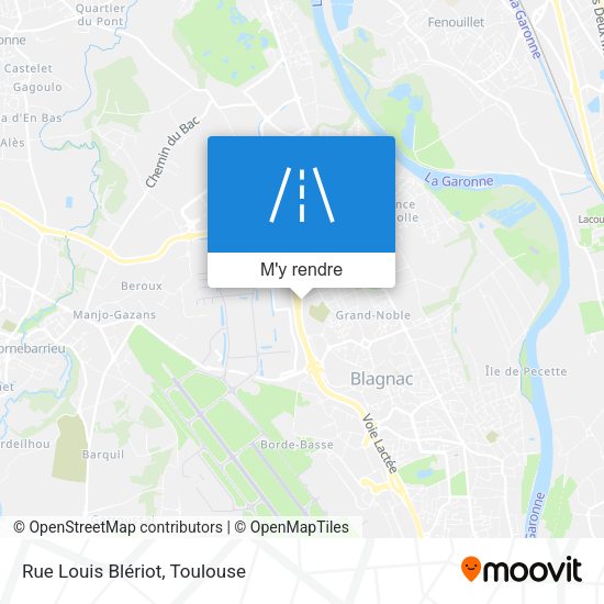 Rue Louis Blériot plan