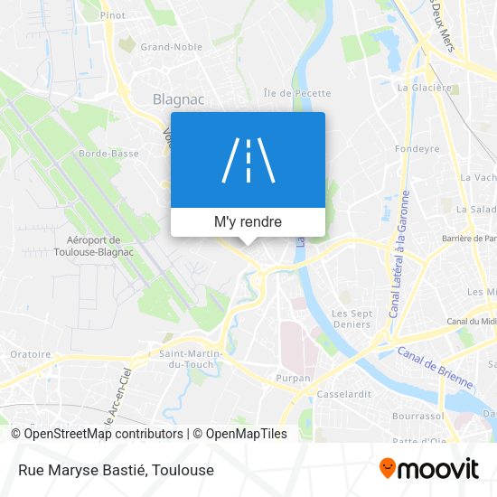 Rue Maryse Bastié plan
