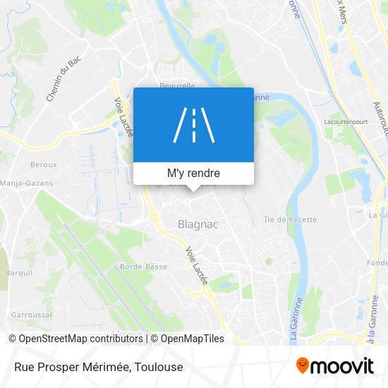 Rue Prosper Mérimée plan