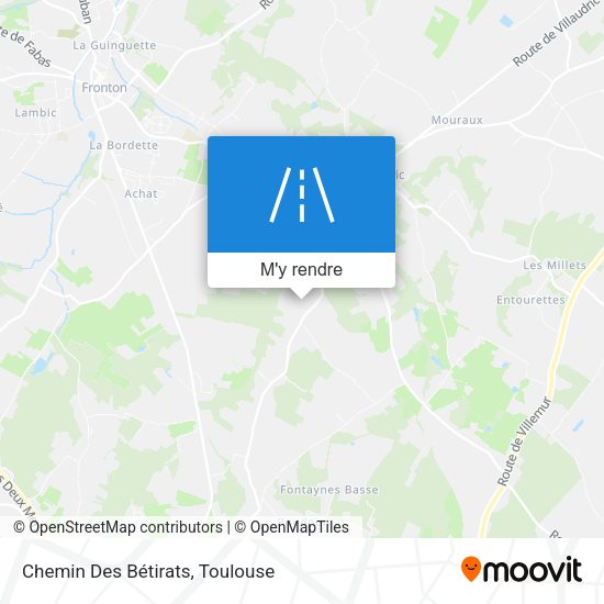 Chemin Des Bétirats plan