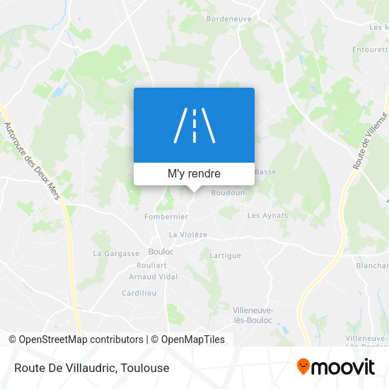 Route De Villaudric plan