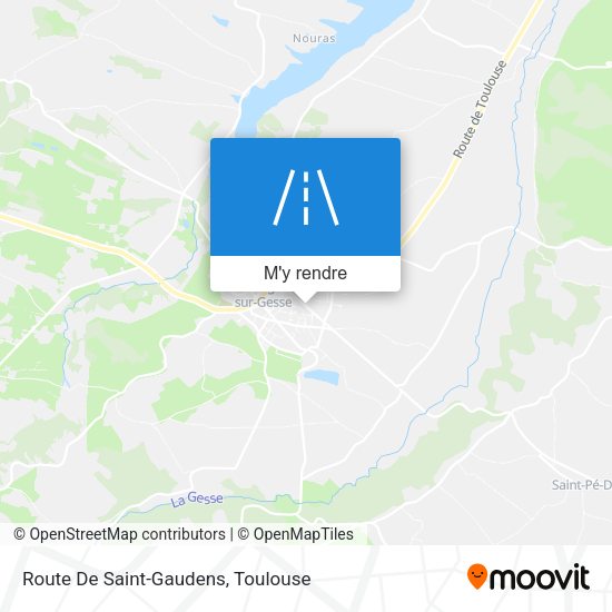 Route De Saint-Gaudens plan