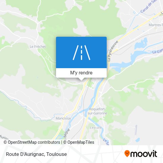 Route D'Aurignac plan