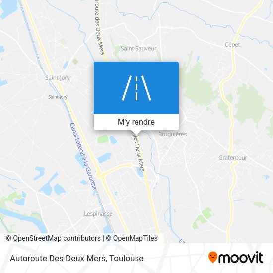 Autoroute Des Deux Mers plan