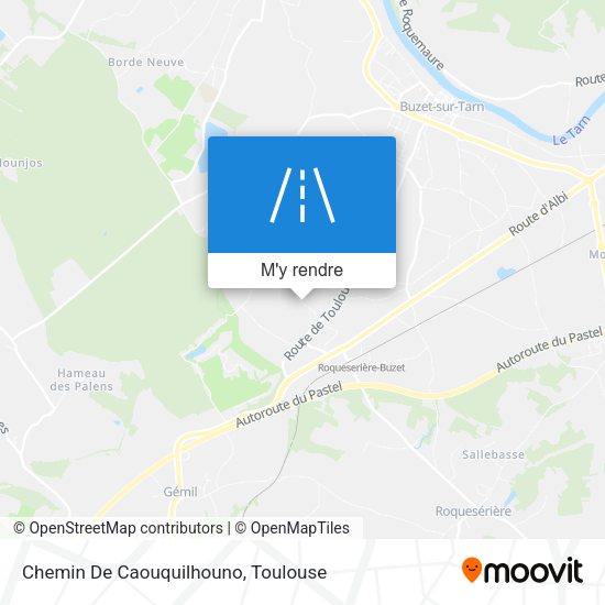 Chemin De Caouquilhouno plan