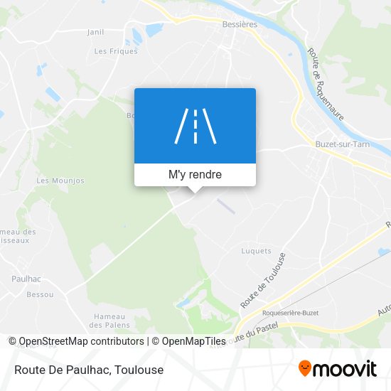 Route De Paulhac plan