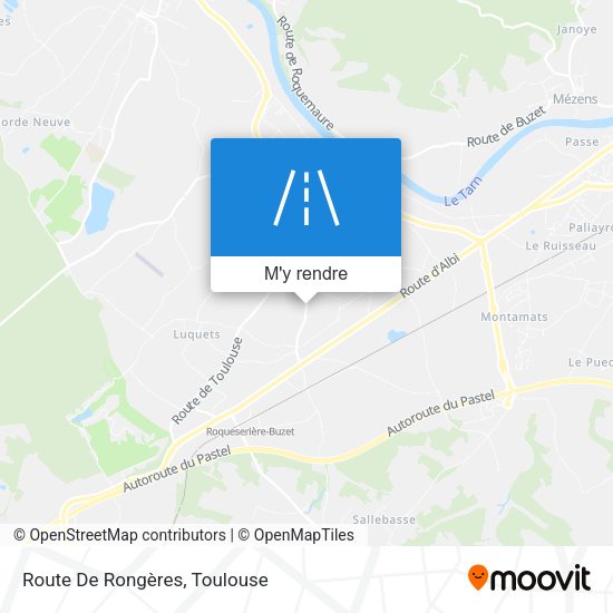 Route De Rongères plan