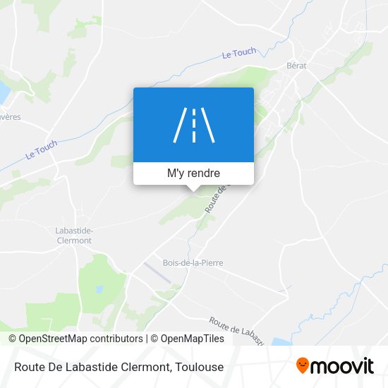 Route De Labastide Clermont plan