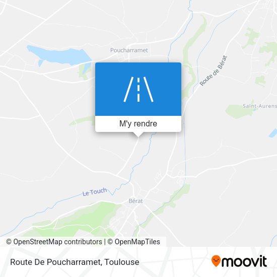 Route De Poucharramet plan