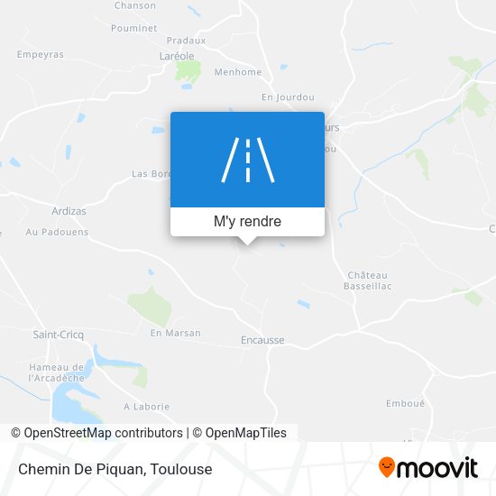 Chemin De Piquan plan