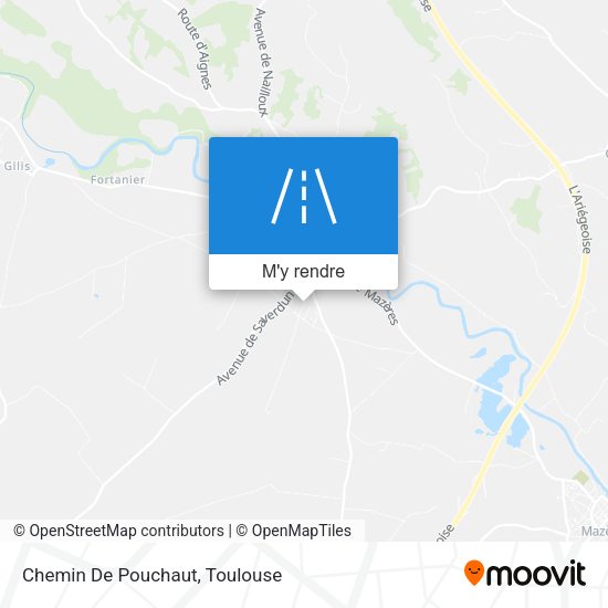 Chemin De Pouchaut plan