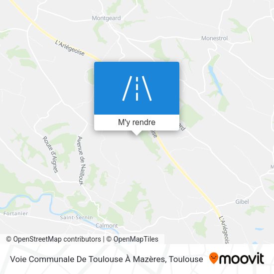 Voie Communale De Toulouse À Mazères plan