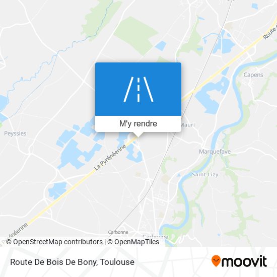 Route De Bois De Bony plan