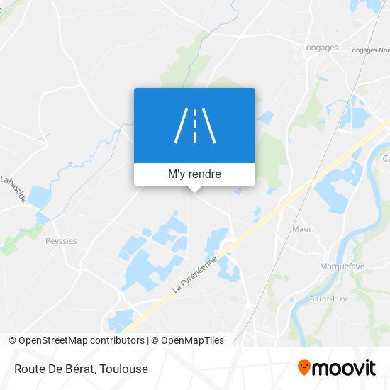 Route De Bérat plan